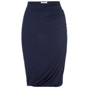 Frame Double Shirred Skirt Navy